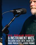 Compact Base Bass Drum and Amp Mic Stand