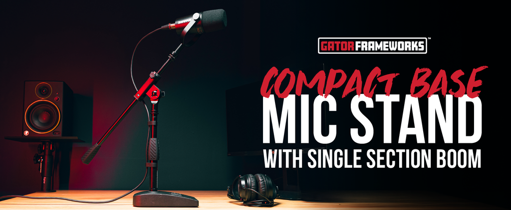Compact Base Bass Drum and Amp Mic Stand