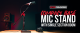 Compact Base Bass Drum and Amp Mic Stand
