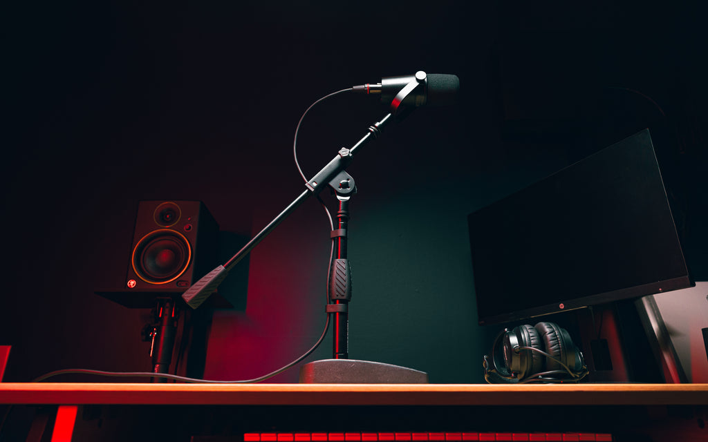 Compact Base Bass Drum and Amp Mic Stand