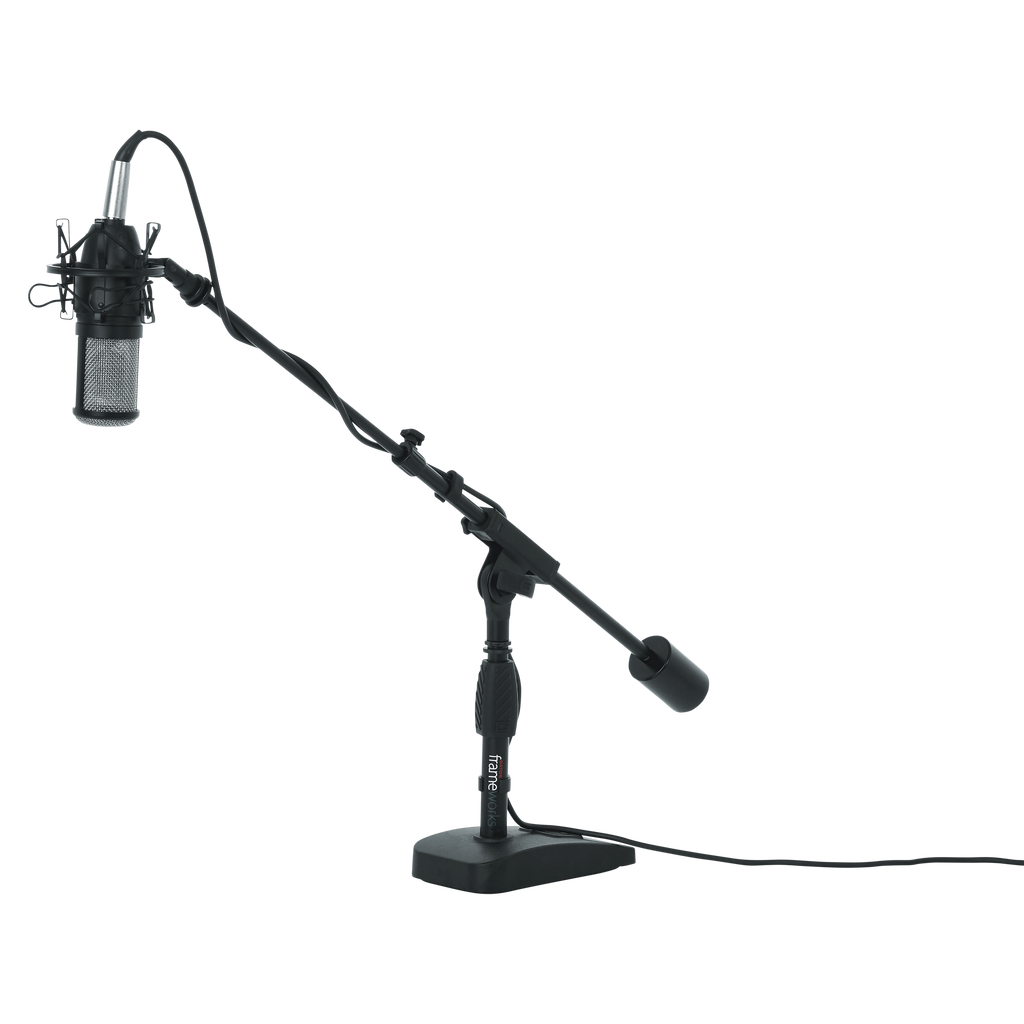 Telescoping Boom Mic Stand Desktop & Bass Drum
