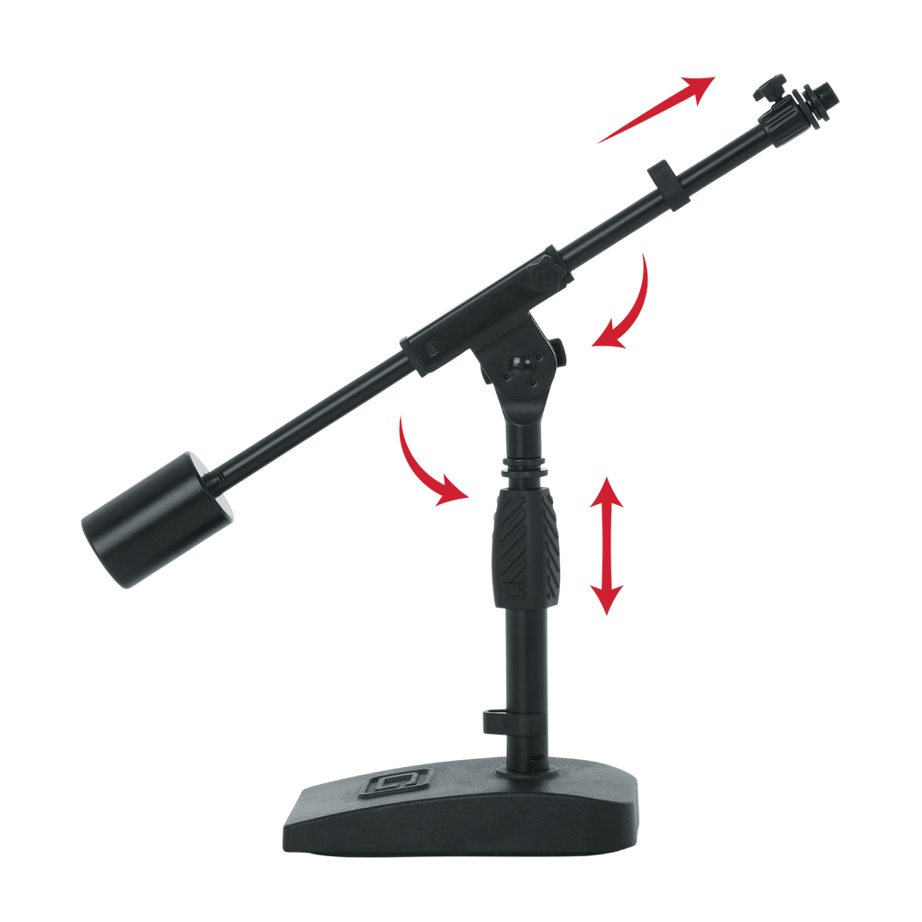 Telescoping Boom Mic Stand Desktop & Bass Drum