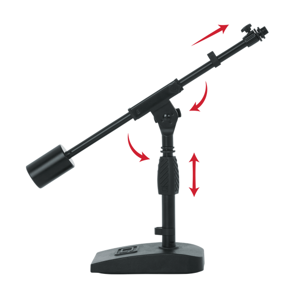 Telescoping Boom Mic Stand Desktop & Bass Drum