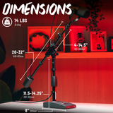 Telescoping Boom Mic Stand Desktop & Bass Drum