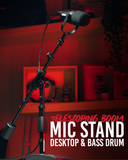 Telescoping Boom Mic Stand Desktop & Bass Drum
