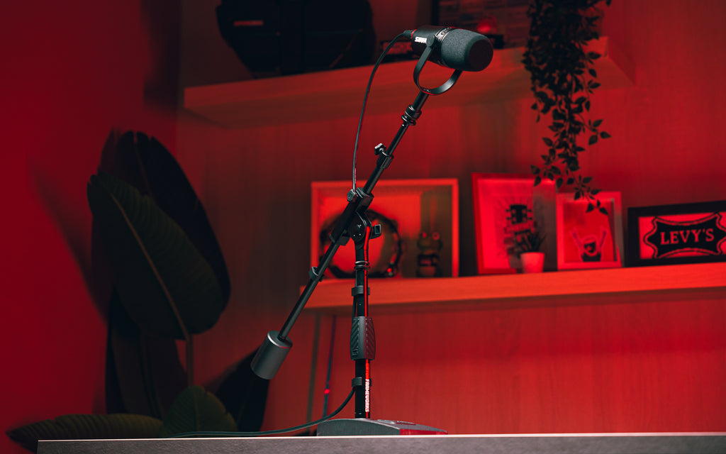 Telescoping Boom Mic Stand Desktop & Bass Drum