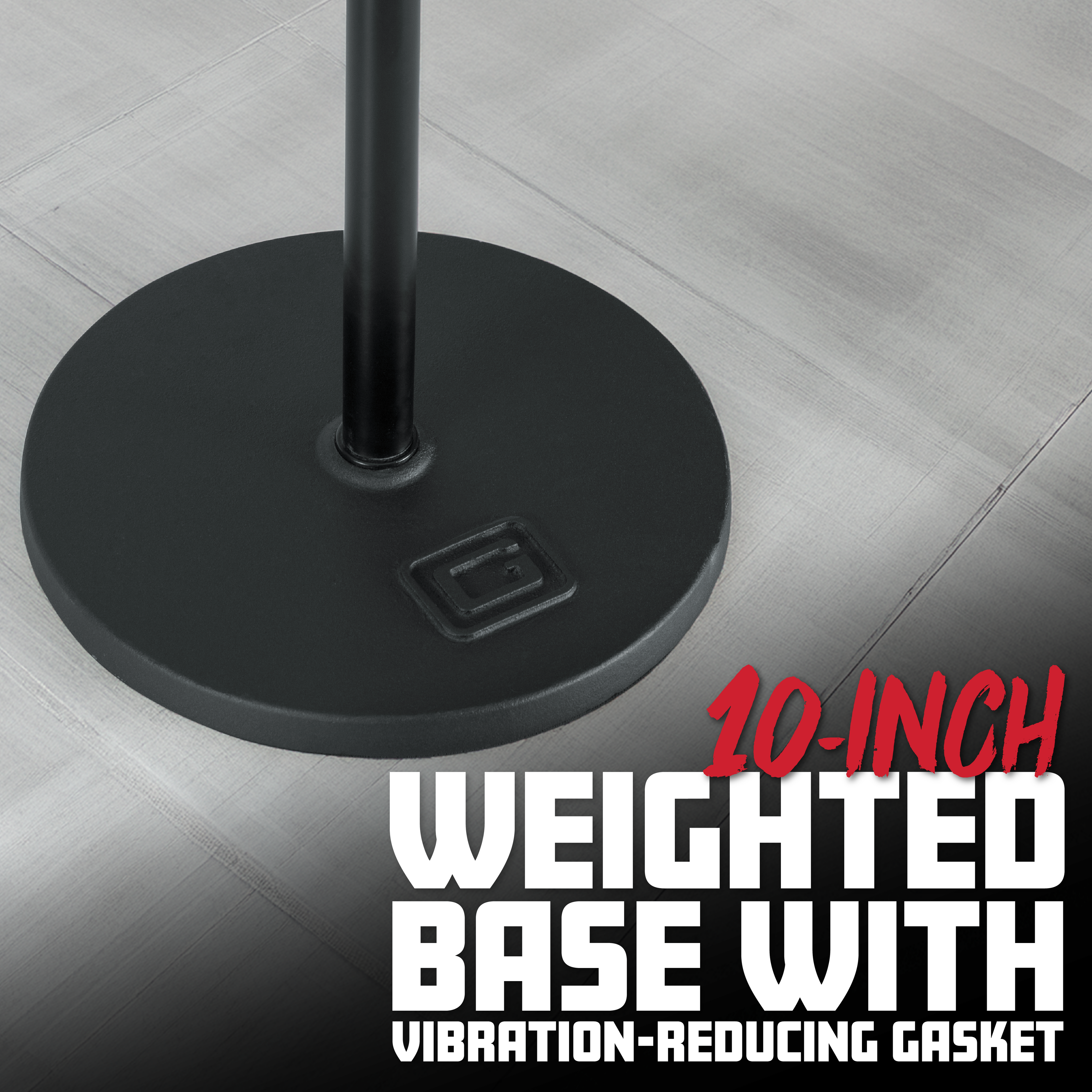 Deluxe 10" Round Base Mic Stand