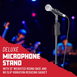Deluxe 12" Round Base Mic Stand