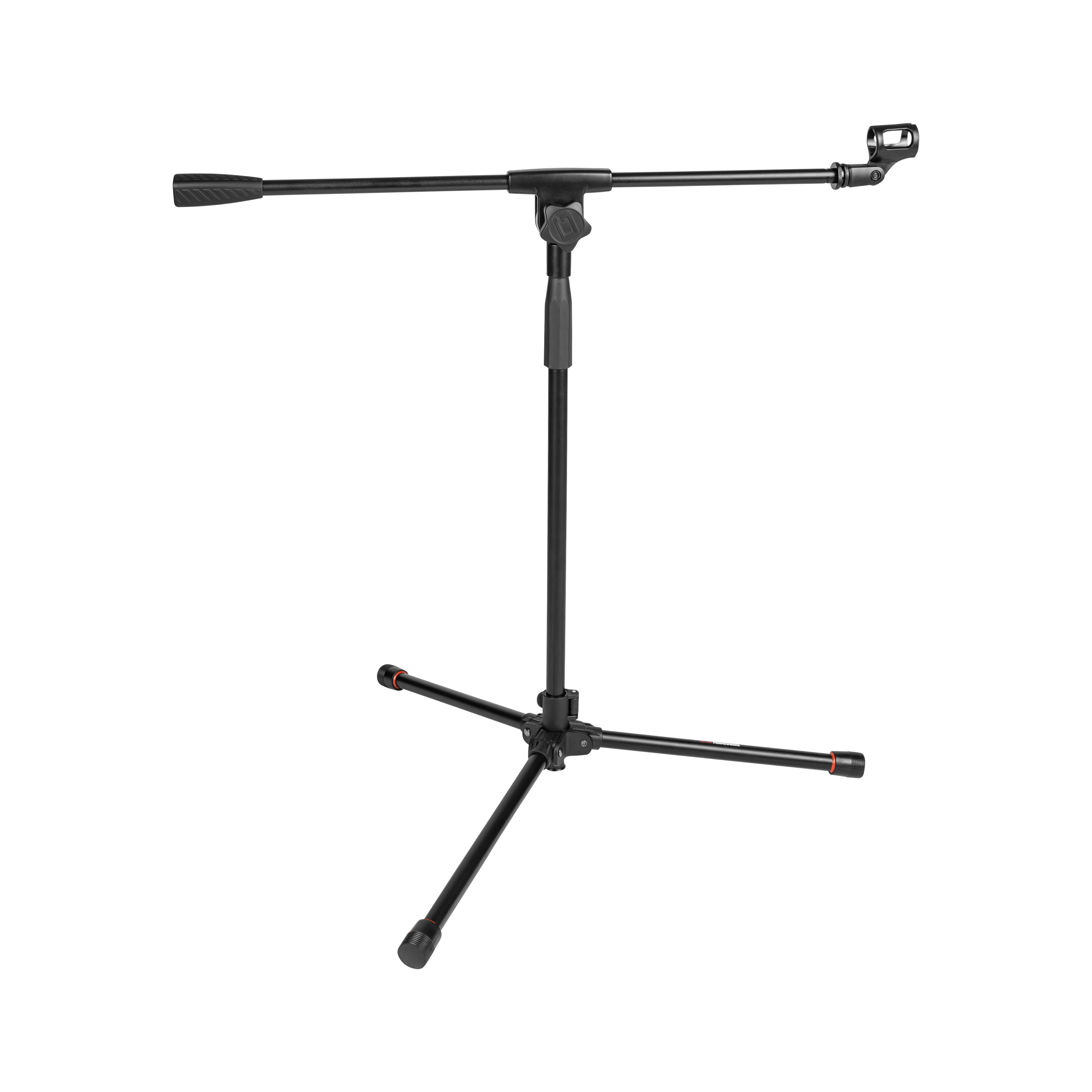 Compact Fixed Boom Mic Stand with Tripod Base