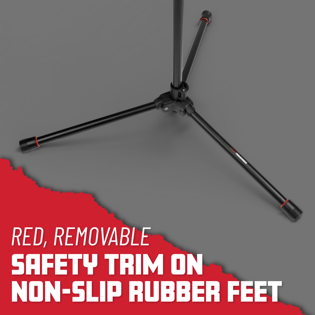 Compact Fixed Boom Mic Stand with Tripod Base