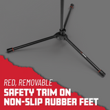 Compact Fixed Boom Mic Stand with Tripod Base