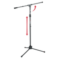 Standard Tripod Mic Stand with Single Section Boom