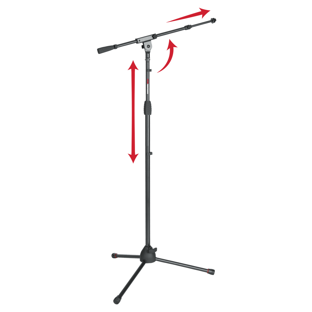 Standard Tripod Mic Stand with Telescoping Boom
