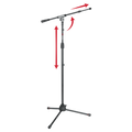 Standard Tripod Mic Stand with Telescoping Boom