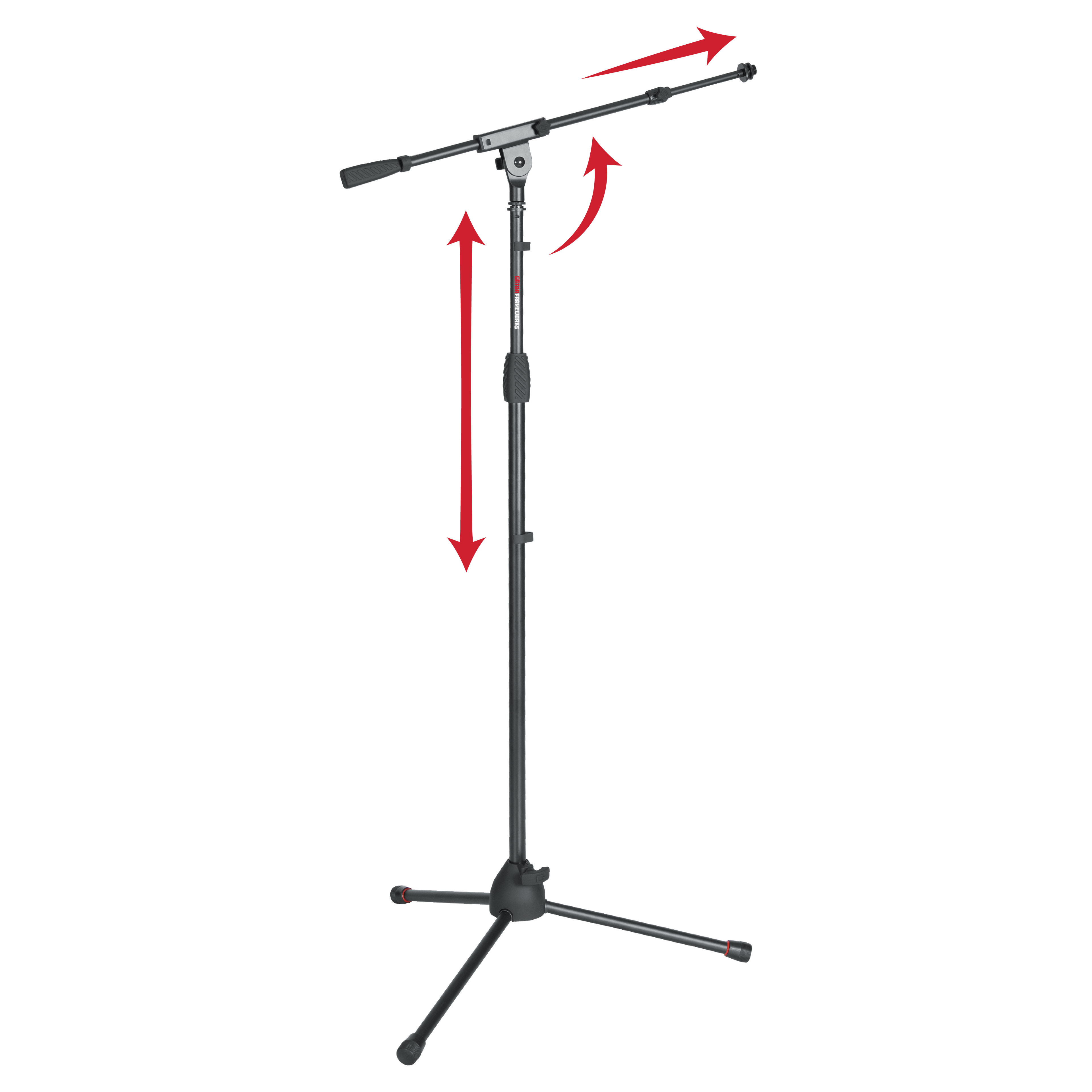 Standard Tripod Mic Stand with Telescoping Boom