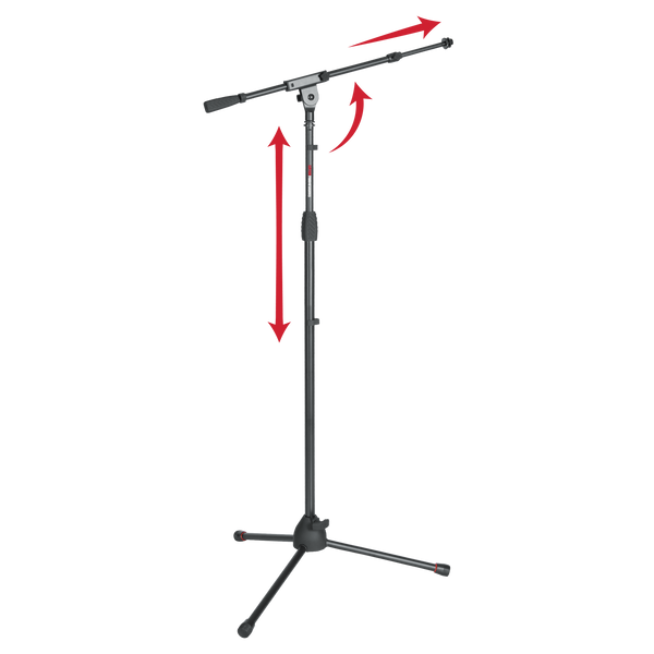 Standard Tripod Mic Stand with Telescoping Boom