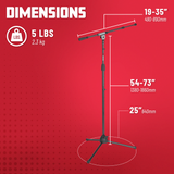 Standard Tripod Mic Stand with Telescoping Boom