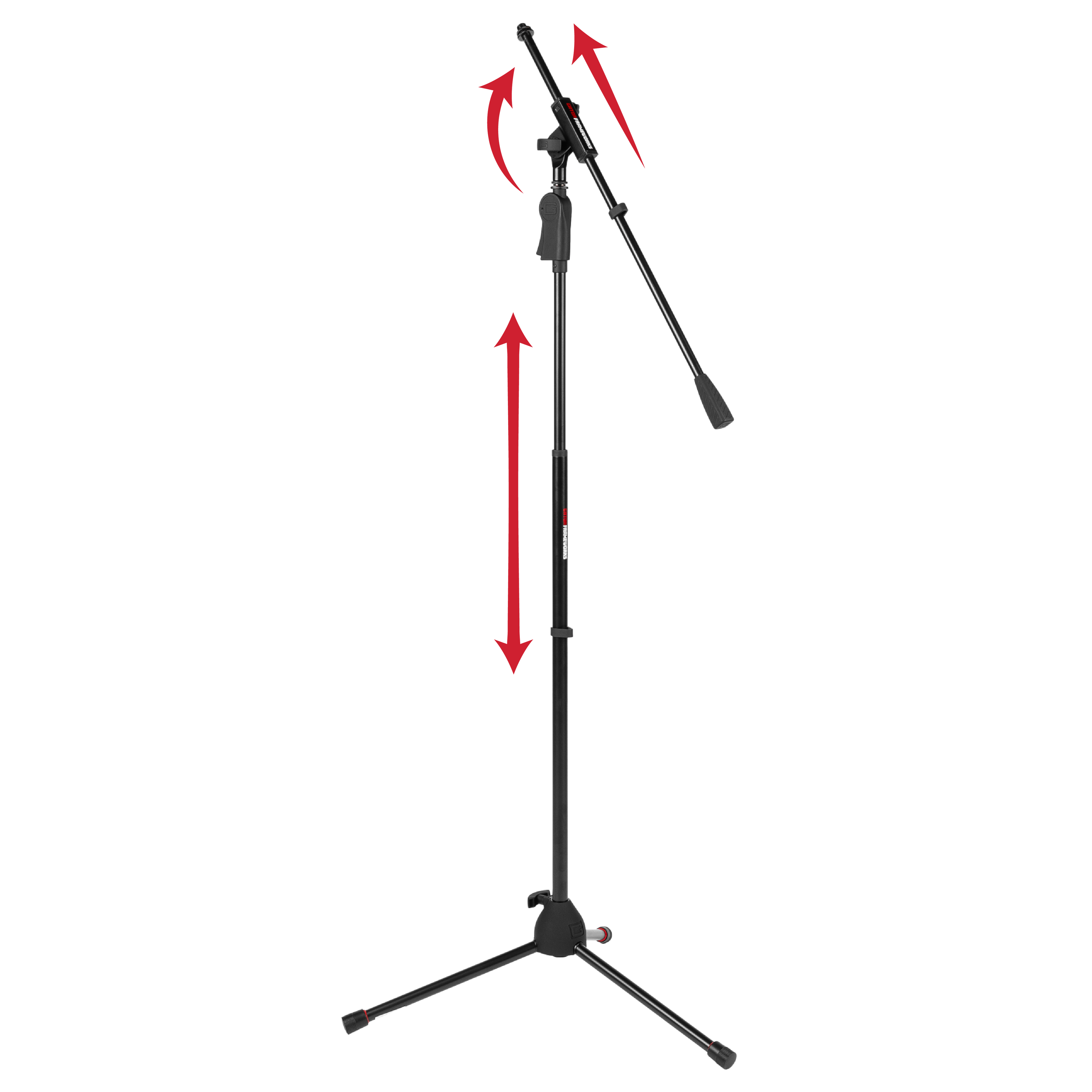 Deluxe Tripod Mic Stand with Single Section Boom