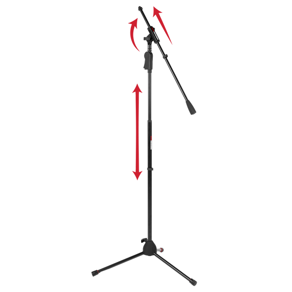 Deluxe Tripod Mic Stand with Single Section Boom