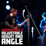 Deluxe Tripod Mic Stand with Single Section Boom