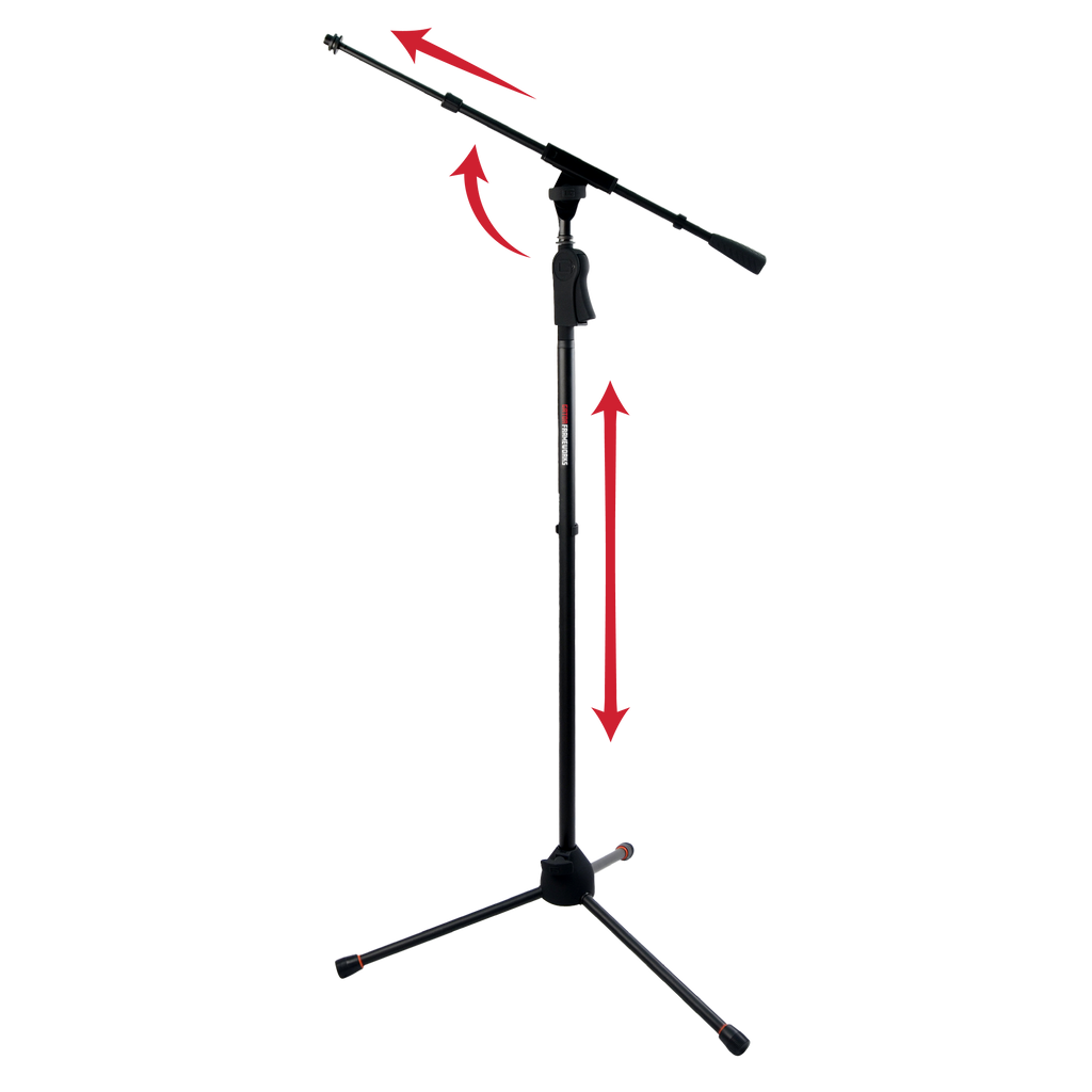 Deluxe Tripod Mic Stand with Telescoping Boom