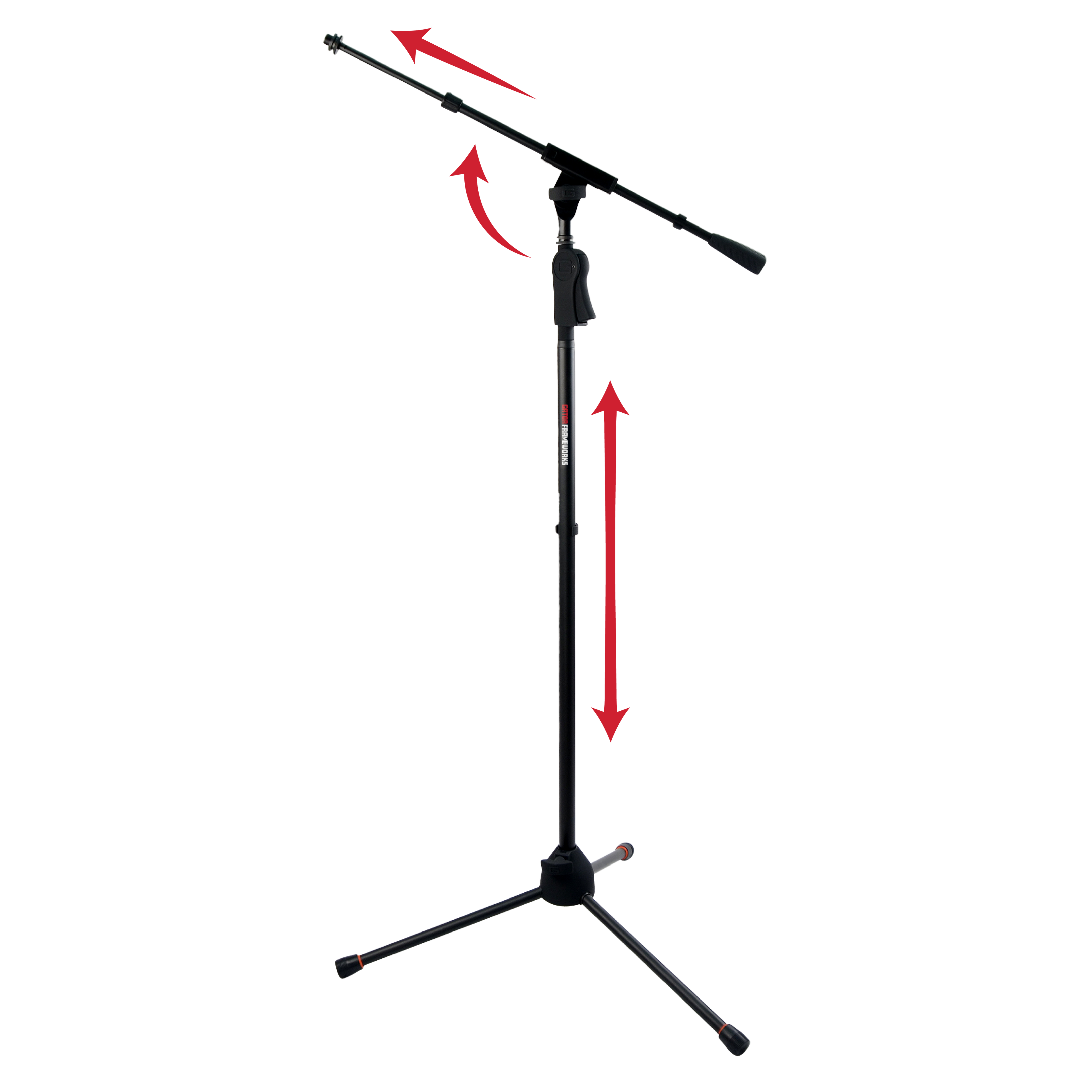 Deluxe Tripod Mic Stand with Telescoping Boom
