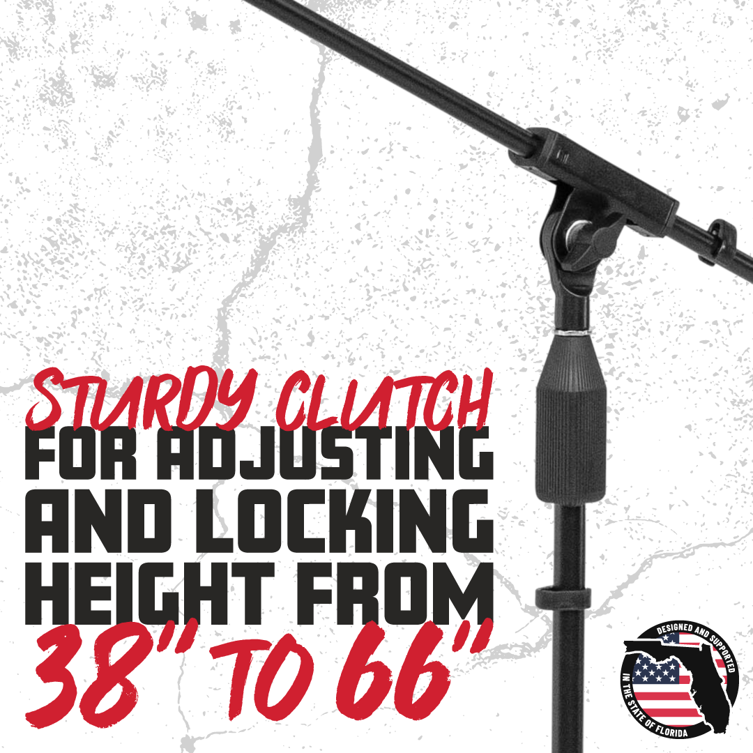 6-Pack of Mic Stands with Carry Bag