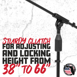 6-Pack of Mic Stands with Carry Bag