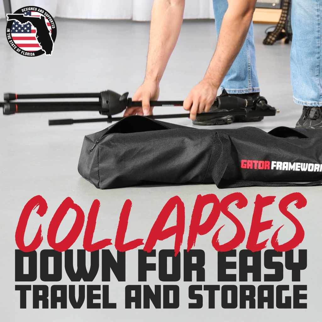 6-Pack of Mic Stands with Carry Bag