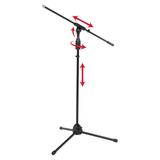 6-Pack of Mic Stands with Carry Bag