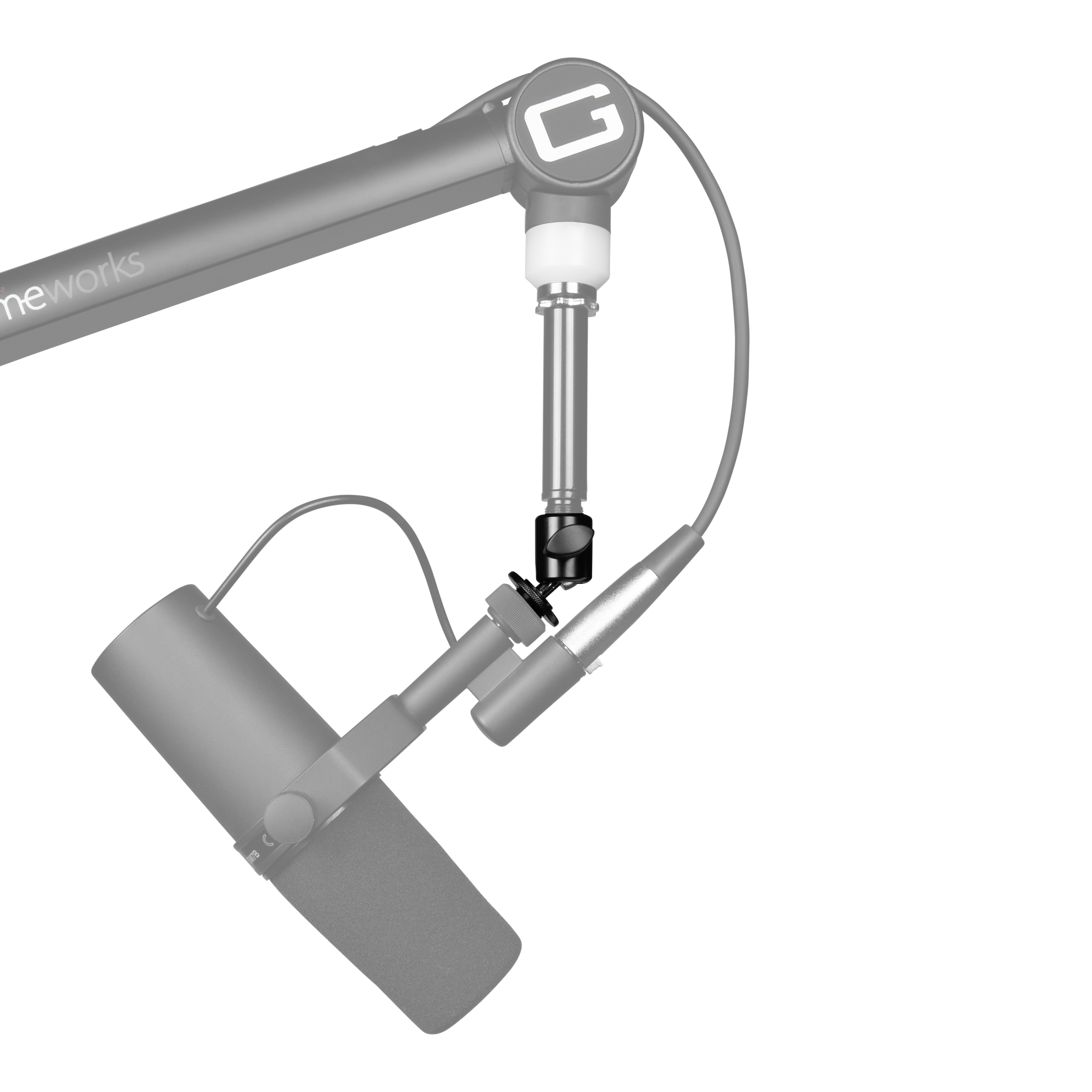 5/8"-27 Ball-and-Socket Head Mic Stand Adapter