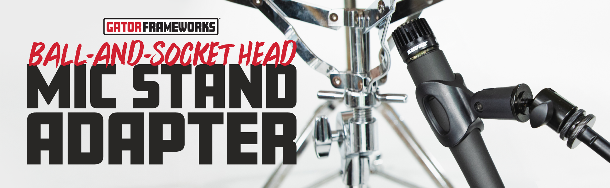5/8"-27 Ball-and-Socket Head Mic Stand Adapter