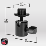 5/8"-27 Ball-and-Socket Head Mic Stand Adapter