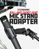 5/8"-27 Ball-and-Socket Head Mic Stand Adapter