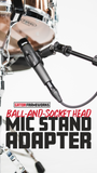 5/8"-27 Ball-and-Socket Head Mic Stand Adapter
