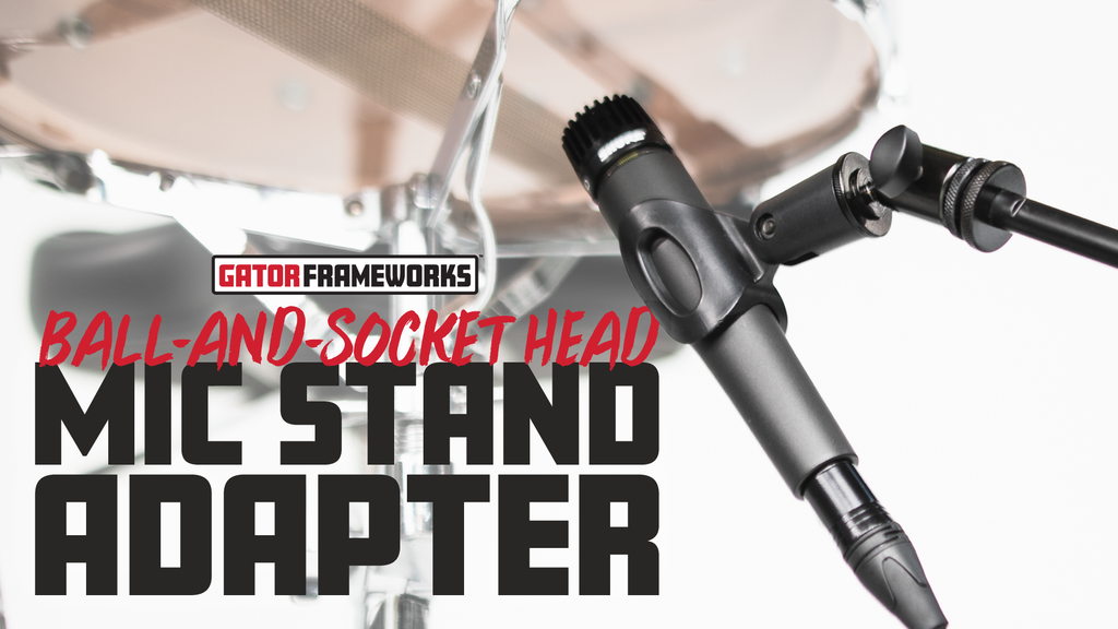 5/8"-27 Ball-and-Socket Head Mic Stand Adapter