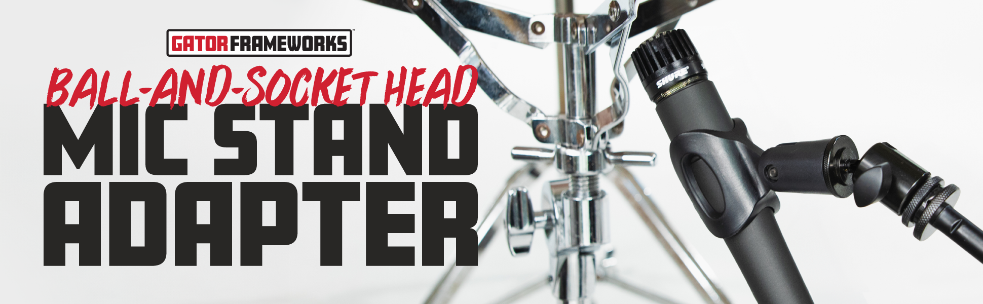 5/8"-27 Ball-and-Socket Head Mic Stand Adapter