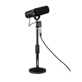 (x2) Desktop Mic Stands & (x2) 10-ft XLR Cables