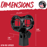 Universal Shockmount For Mics 15-25mm In Diameter