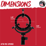 Deluxe Universal Shockmount For Mics 18-55Mm