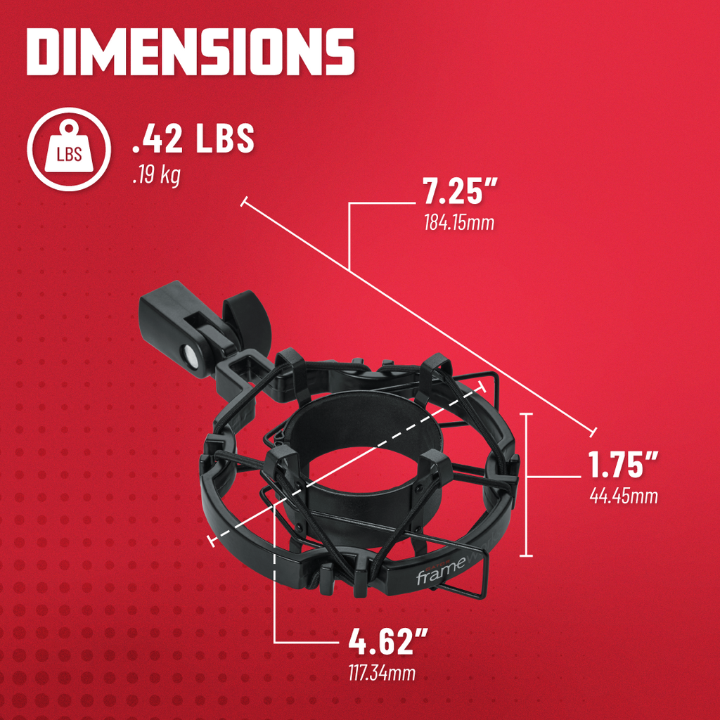 Universal Shockmount For Mics 55-60Mm In Diameter