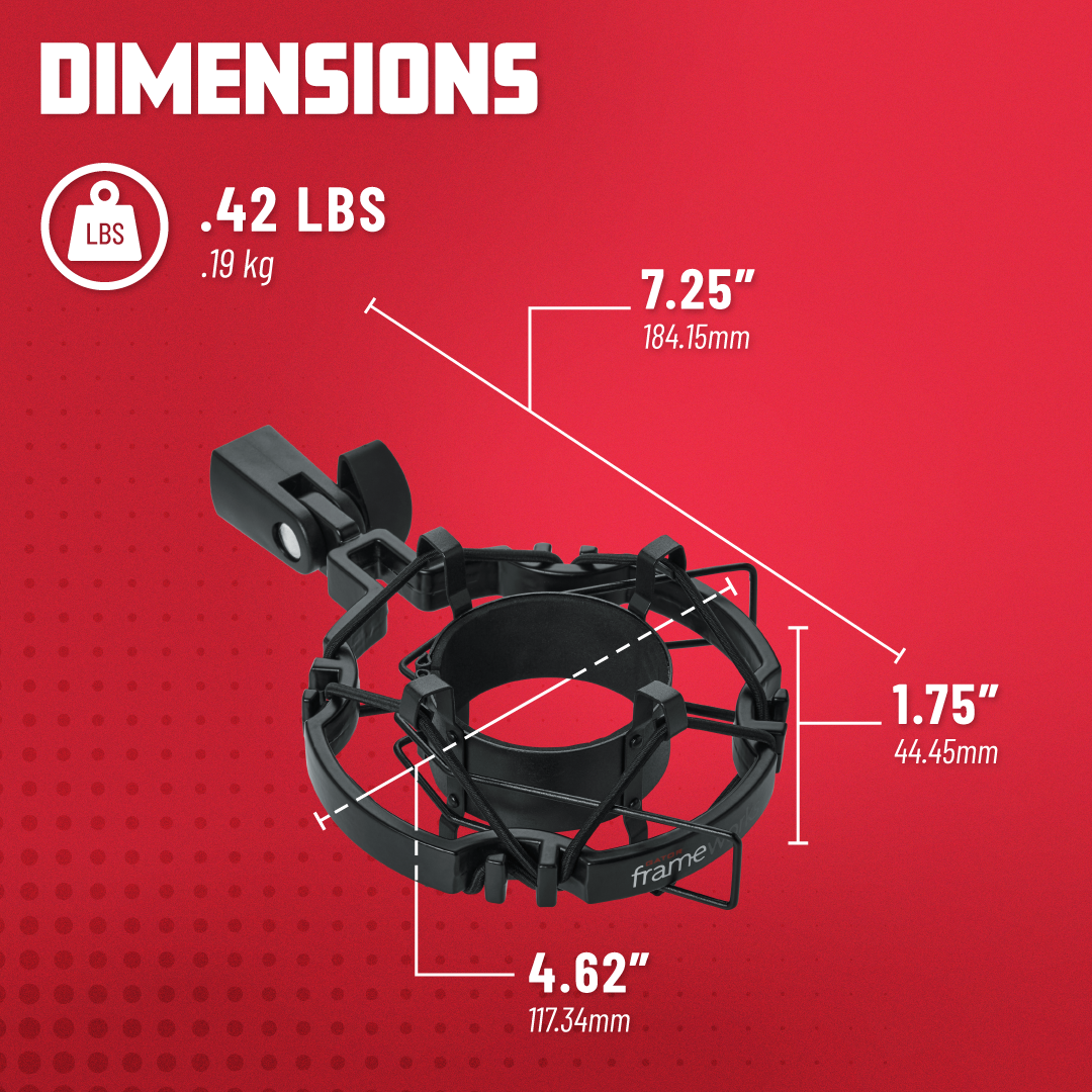 Universal Shockmount For Mics 55-60Mm In Diameter