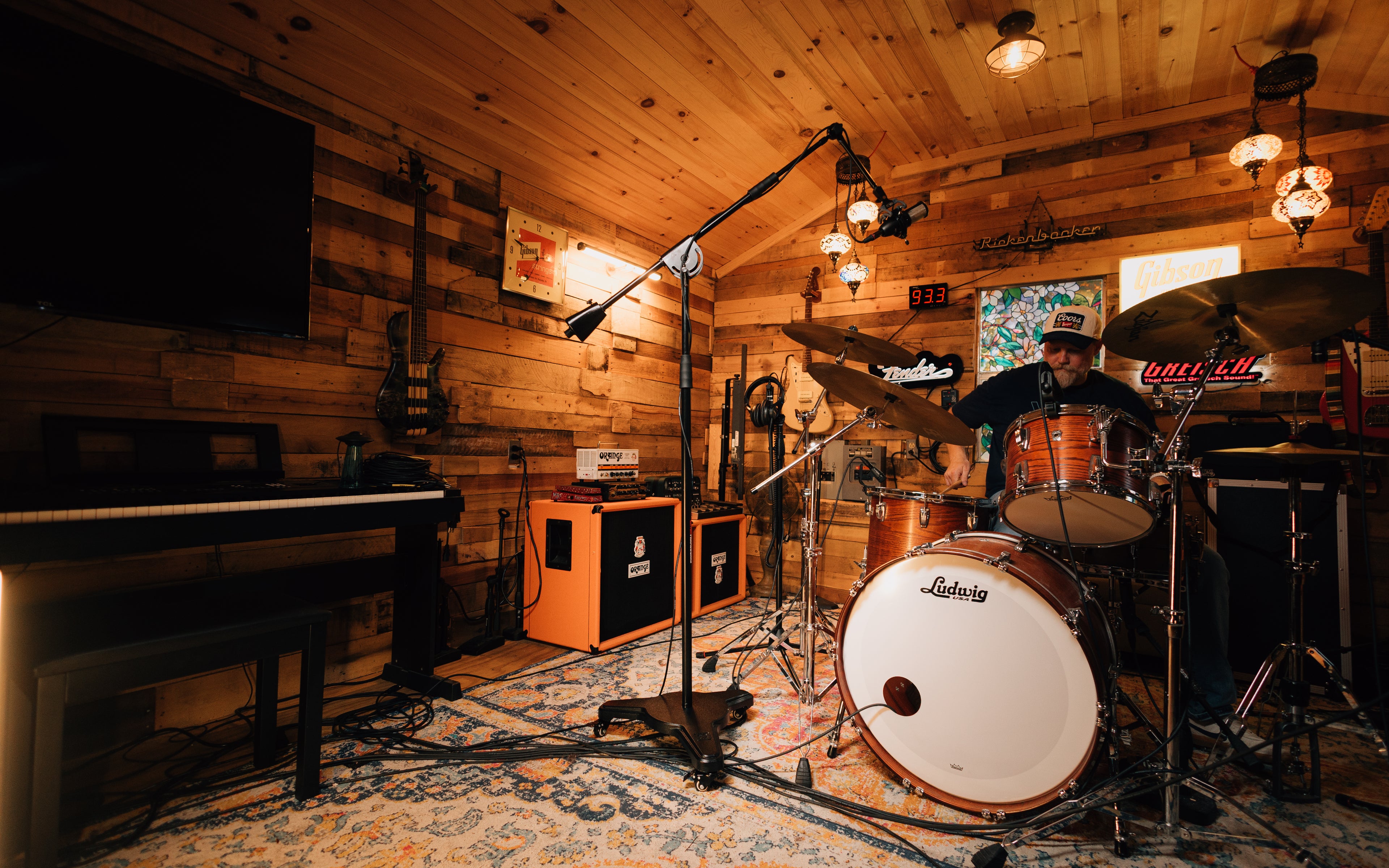 Frameworks Studio Mic Boom w/ Heavy Base & Wheels