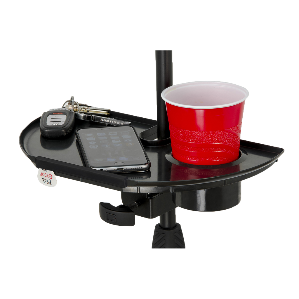 Mic Stand Accessory Tray with Drink Holder