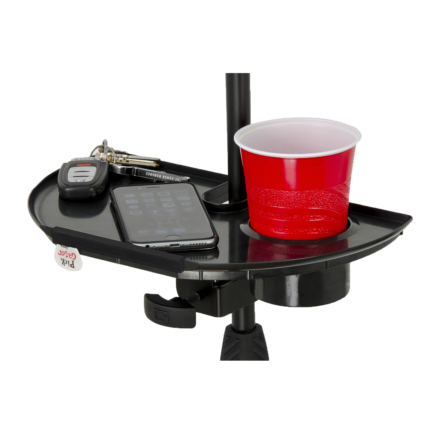 Mic Stand Accessory Tray with Drink Holder