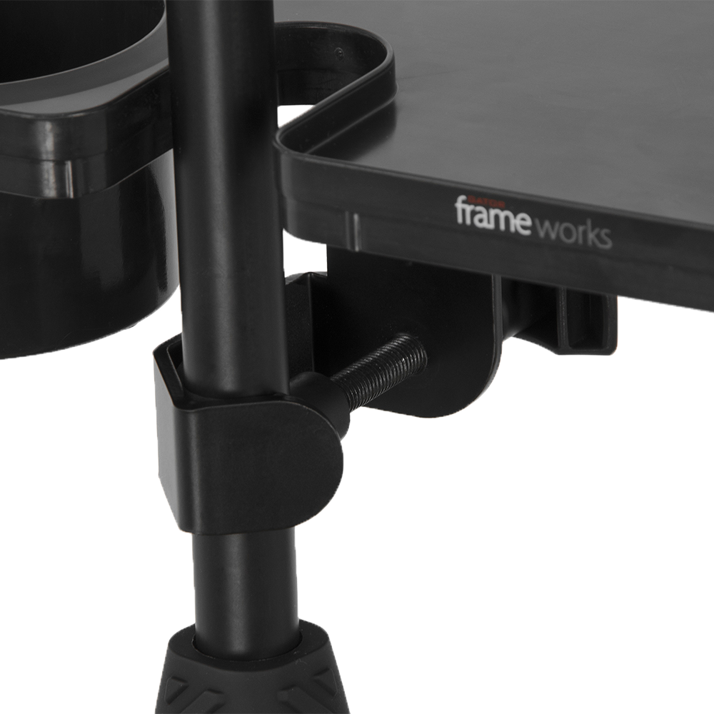 Mic Stand Accessory Tray with Drink Holder