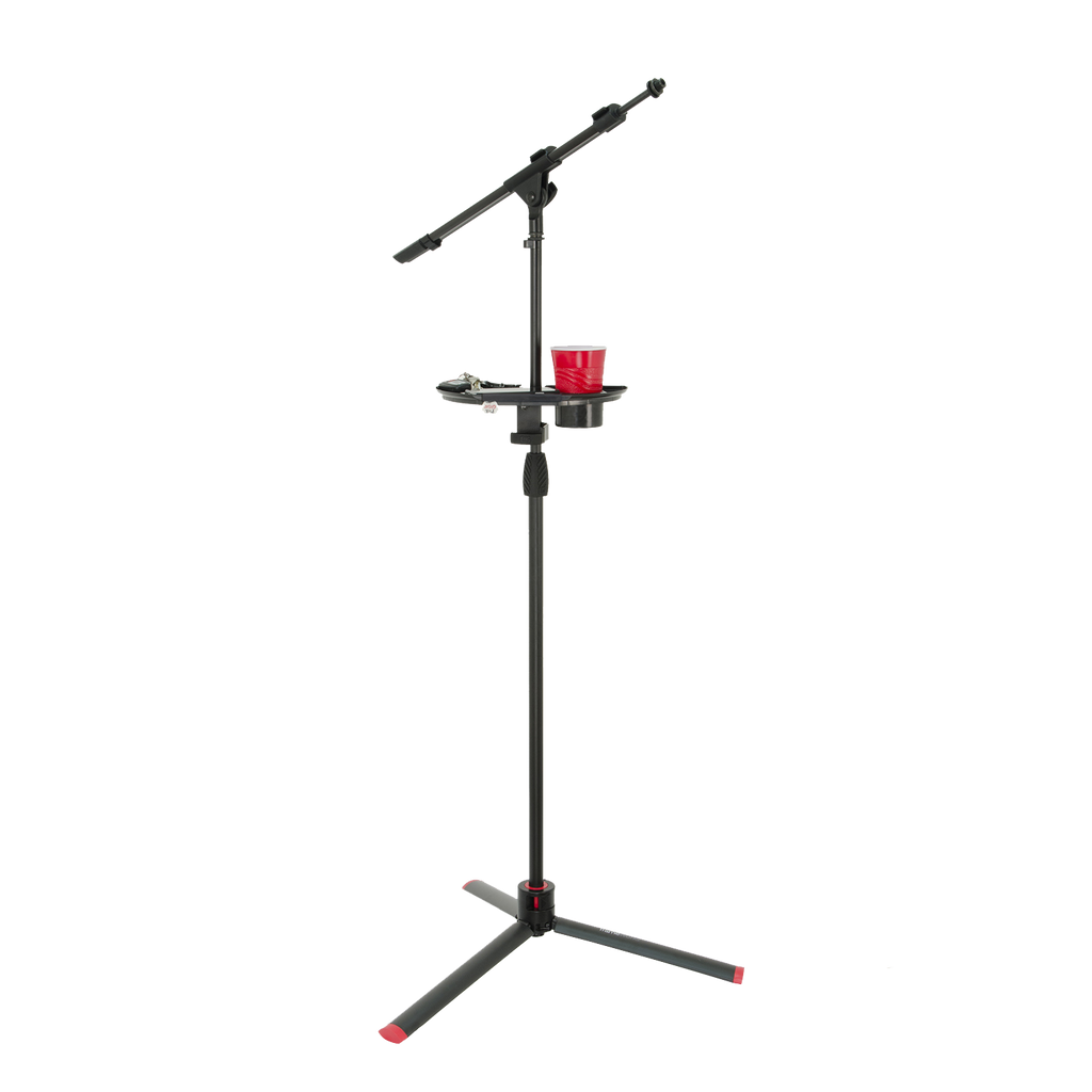Mic Stand Accessory Tray with Drink Holder