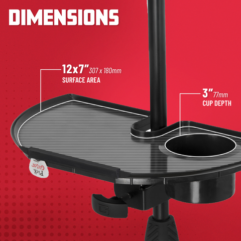 Mic Stand Accessory Tray with Drink Holder