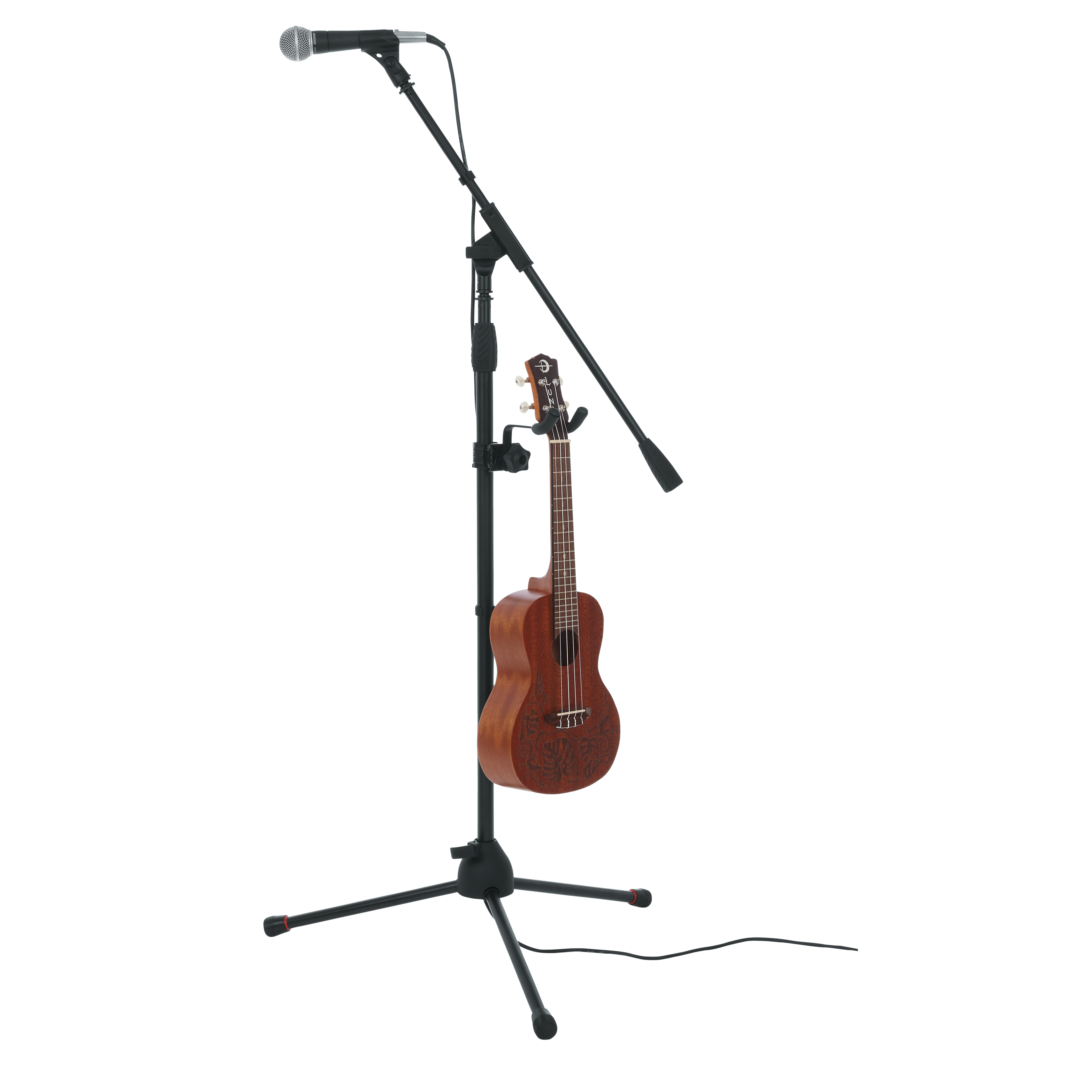 Uke/Mando Hanger Attachment w/ Clamp for Mic Stand