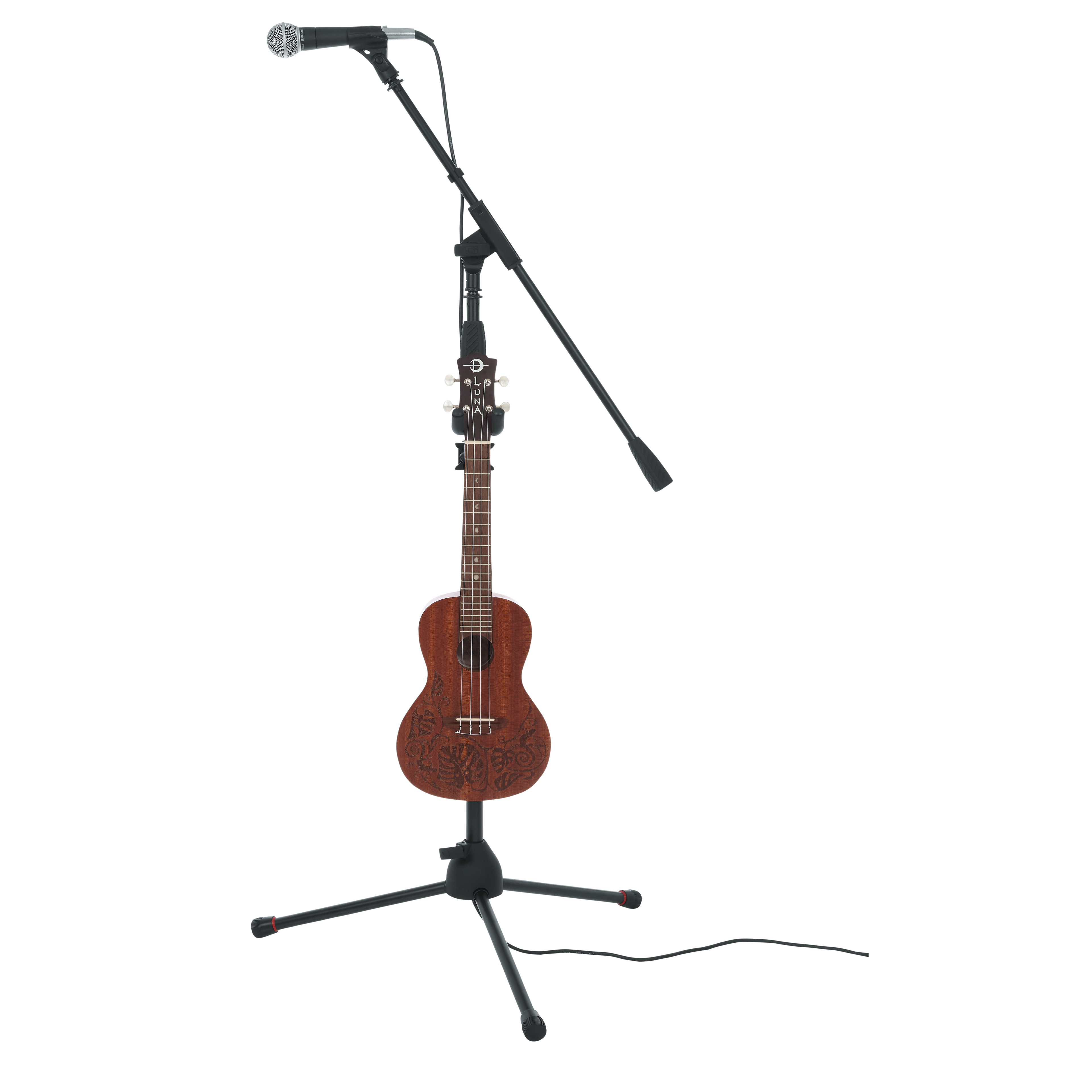 Uke/Mando Hanger Attachment w/ Clamp for Mic Stand